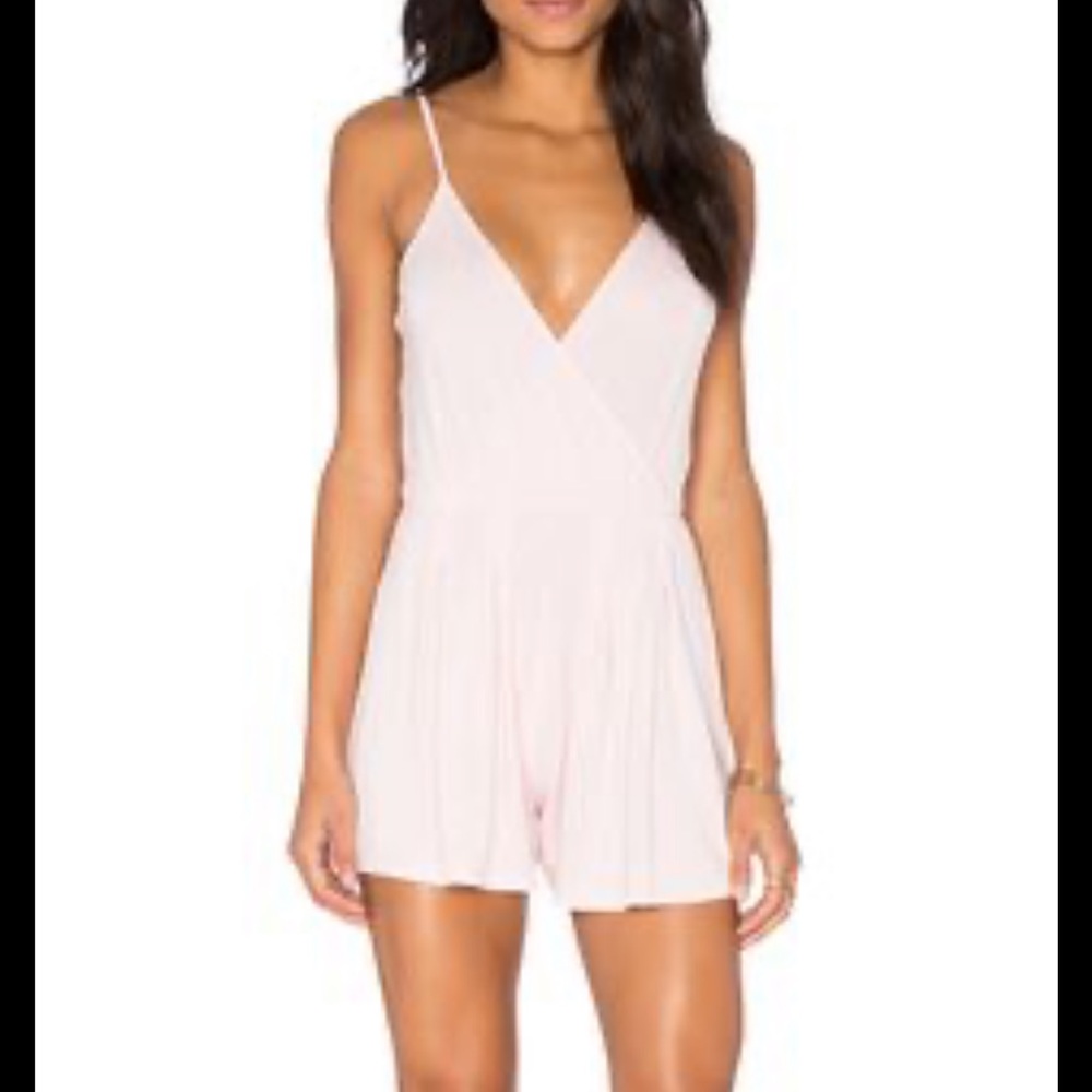 REVOLVE BLQ BASIQ pink romper